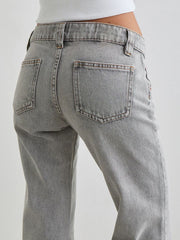 Hazel Blues® | Low Rise Flare Leg Jeans