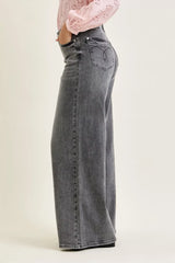Hazel Blues® | Judy Blue Mid Rise Palazzo Split Back Yoke