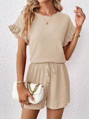 Hazel Blues® | Round Neck Tee and Shorts Set