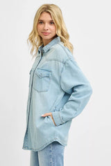 Hazel Blues® | RISEN Western Yoke Style Relaxed Fit Denim Shirts