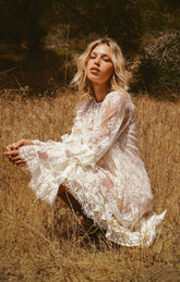 Joelle Maxi Dress ~ Dainty White Lace