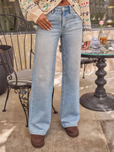 Hazel Blues® | Washed Wide Leg Jeans