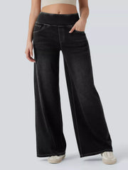 Hazel Blues® | High-Waisted Wide Leg Jeans