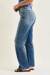 Hazel Blues® | Judy Blue Mid Rise 90s Straight Jeans
