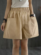 Hazel Blues® | Elastic Waist Casual Shorts