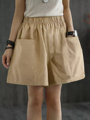 Hazel Blues® | Elastic Waist Casual Shorts