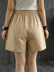 Hazel Blues® | Elastic Waist Casual Shorts