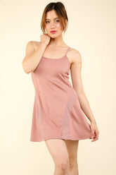 Hazel Blues® | VERY J Mesh Detail Tennis Mini Active Dress with Shorts Inside