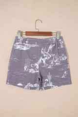 Hazel Blues® | Wild West Denim Shorts | Western Denim Shorts