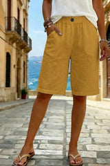 Hazel Blues® | Elastic Waist Shorts