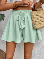 Hazel Blues® | Flowy Drawstring Waist Shorts