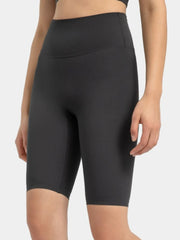 Hazel Blues® | Millennia High Rise Wide Waistband Active Shorts