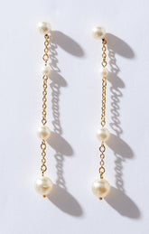 Faithy Jewels Charlotte Earrings ~ Gold/Pearl