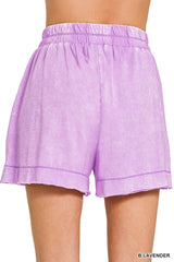 Hazel Blues® | Zenana Acid Washed Oversized Top & Shorts Set