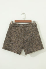 Hazel Blues® | Wild Side Shorts | Leopard Denim Shorts