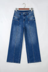 Hazel Blues® | Seam Detail Shift Jeans