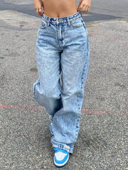 Hazel Blues® | Wash Wide Leg Jeans