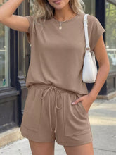 Hazel Blues® | Casual Solid Color T-Shirt and Shorts Set