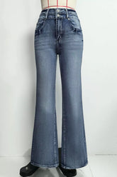 Hazel Blues® | High-Waisted Flare Leg Jeans