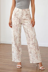 Hazel Blues® | Camo Cutie Jeans | Camo Denim Wide Leg Jeans
