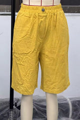 Hazel Blues® | Elastic Waist Shorts