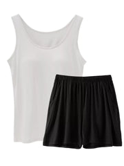 Hazel Blues® | Modal Padded Sleeveless Tank Top & Shorts Set