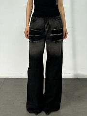 Hazel Blues® | Washed Wide Leg Jeans
