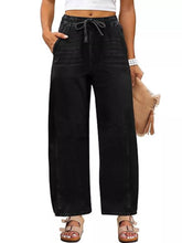 Hazel Blues® | Elastic Waist Wide Leg Jeans