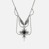 CELESTIAL STARBURST WINGS NECKLACE