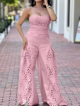 Hazel Blues® | Hollow-Out Tube Top and Pants Two-Piece Set