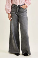 Hazel Blues® | Judy Blue Mid Rise Palazzo Split Back Yoke
