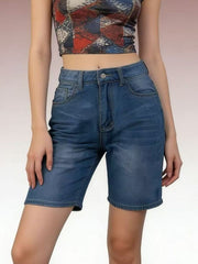Hazel Blues® | High Waist Denim Shorts