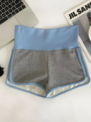 Hazel Blues® | High Waist Contrast Trim Shorts