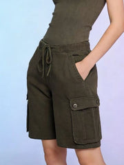 Hazel Blues® | Cargo Shorts with Drawstring