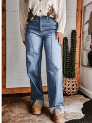 Hazel Blues® | High-Waisted Wide Leg Jeans