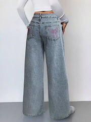 Hazel Blues® | Wide Leg High Waist Jeans