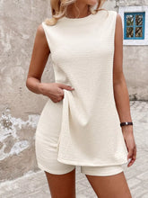 Hazel Blues® | Side Slit Tank Top and Shorts Set