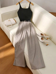 Hazel Blues® | Sleeveless Top and Wide-Leg Pants Set