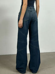 Hazel Blues® | Vintage Wash Wide Leg Jeans