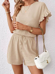 Hazel Blues® | Round Neck Tee and Shorts Set
