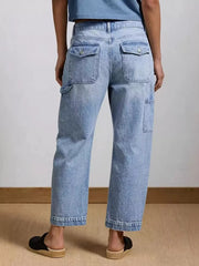 Hazel Blues® | Washed Wide Leg Jeans