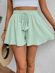 Hazel Blues® | Flowy Drawstring Waist Shorts