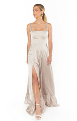Clarissa Corset Dress ~ Show Me The Ring Luxe Satin