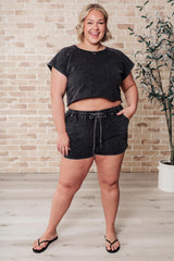 Hazel Blues® | Back to Reality Mineral Wash Short Set