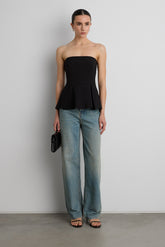 PEPLUM TUBE TOP