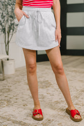 Hazel Blues® | Easy Does It Skort | Drawstring Skort