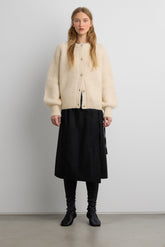 RAGLAN SLEEVE BUTTON FRONT CARDIGAN