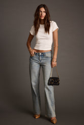 Cora Vintage Light Denim Low Rise Jeans