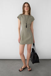 CAP SLEEVE MINI DRESS