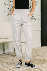 Hazel Blues® | Every Second, Every Hour Jogger Bottoms in Heather Grey